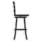 Flash Furniture Liesel Commercial Wooden Classic Ladderback Swivel Barstool w/Solid Wood Seat, Gray Wash Walnut ES-UN-31WS-29-GY-GG - alternate 3